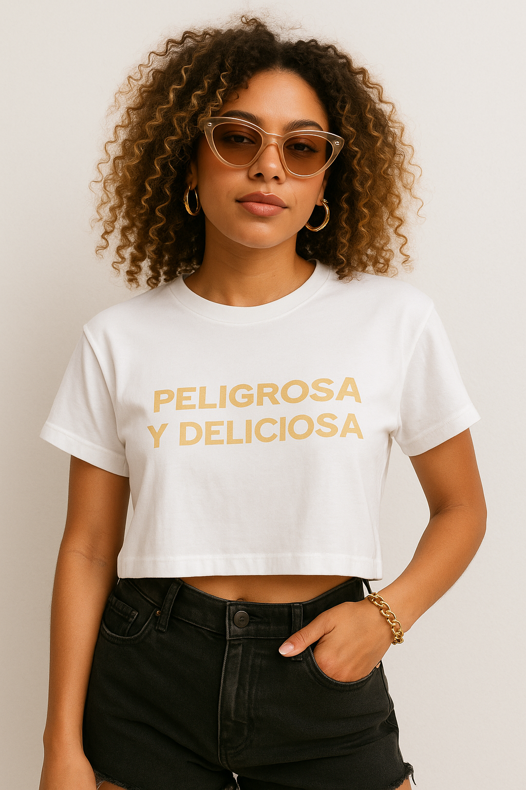 Crop Top - PELIGROSA Y DELICIOSA - Summer Vibes Fashion